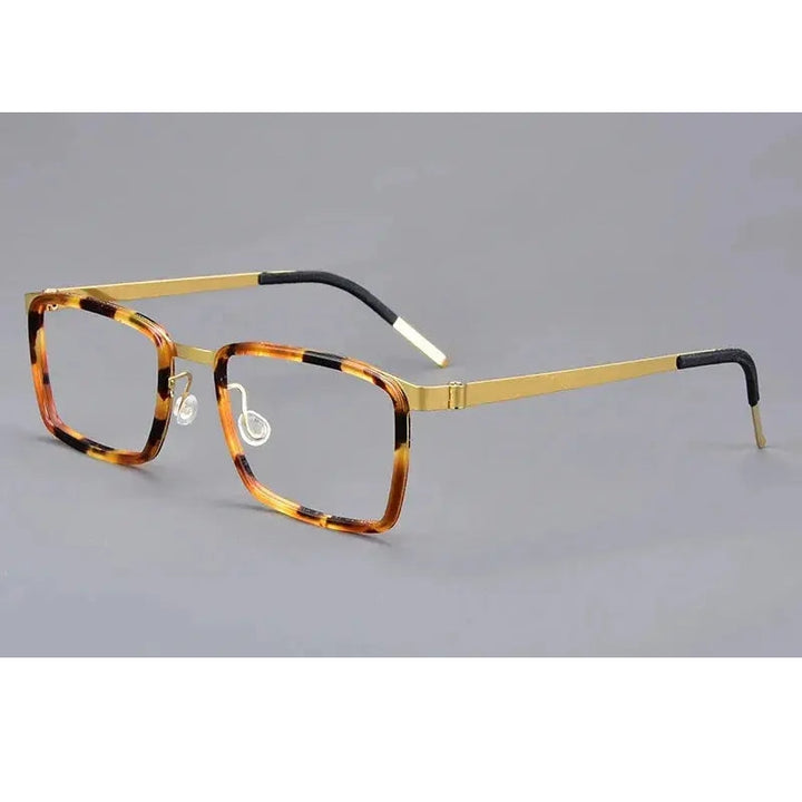 Aimee Unisex Full Rim Square Titanium Acetate Eyeglasses 199711