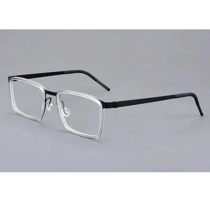 Aimee Unisex Full Rim Square Titanium Acetate Eyeglasses 199711
