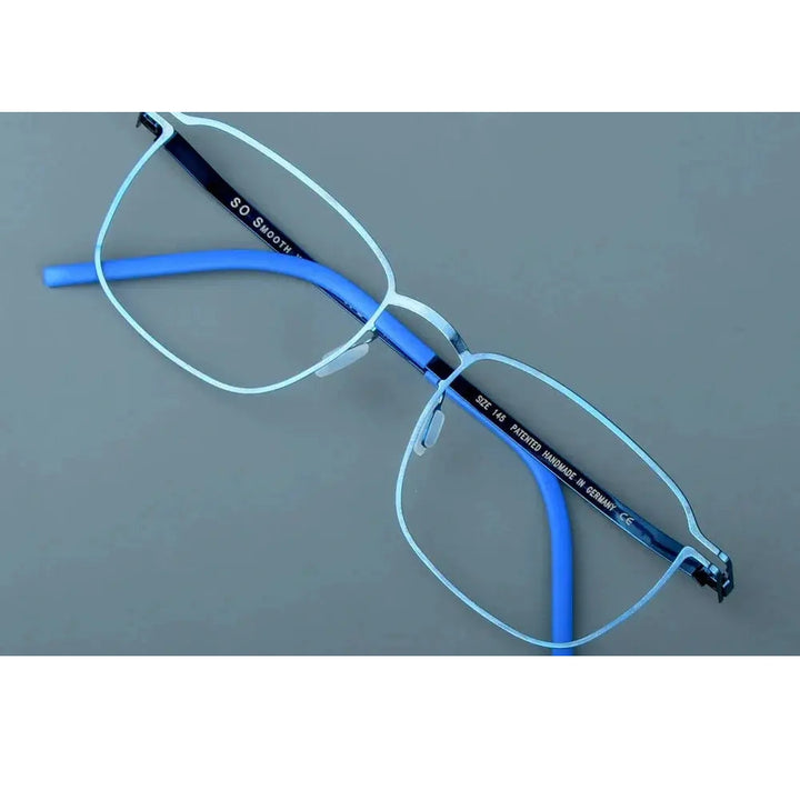 Aimee Unisex Full Rim Square Screwless Steel Eyeglasses 53143