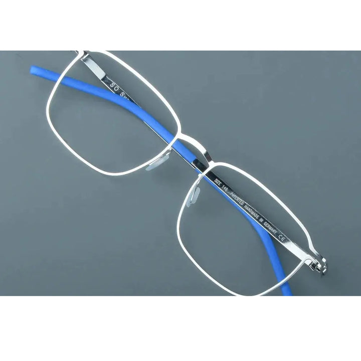 Aimee Unisex Full Rim Square Screwless Steel Eyeglasses 53143