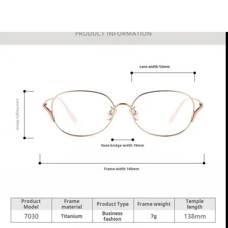 Xbora Unisex Full Rim Oval Square Titanium Alloy Eyeglasses 70301