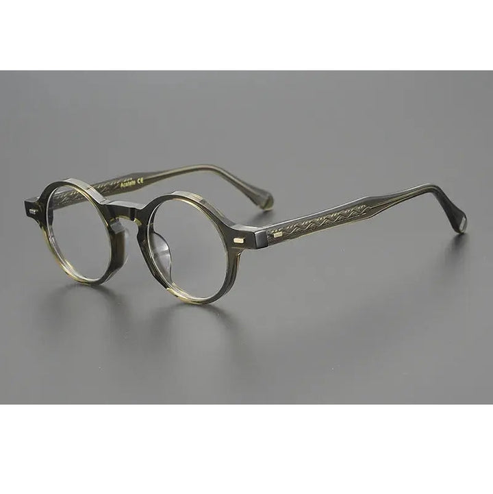 Aimee Unisex Full Rim Round Acetate Eyeglasses 29532