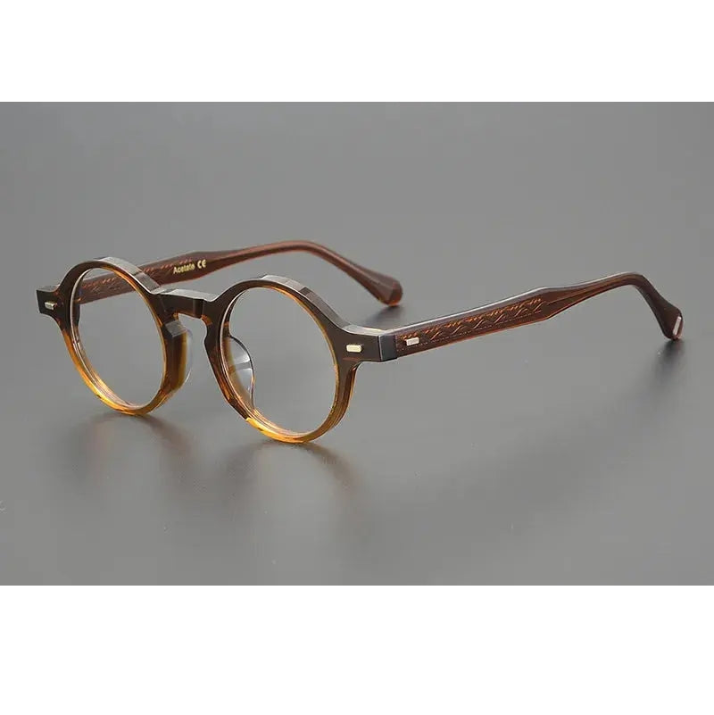 Aimee Unisex Full Rim Round Acetate Eyeglasses 29532