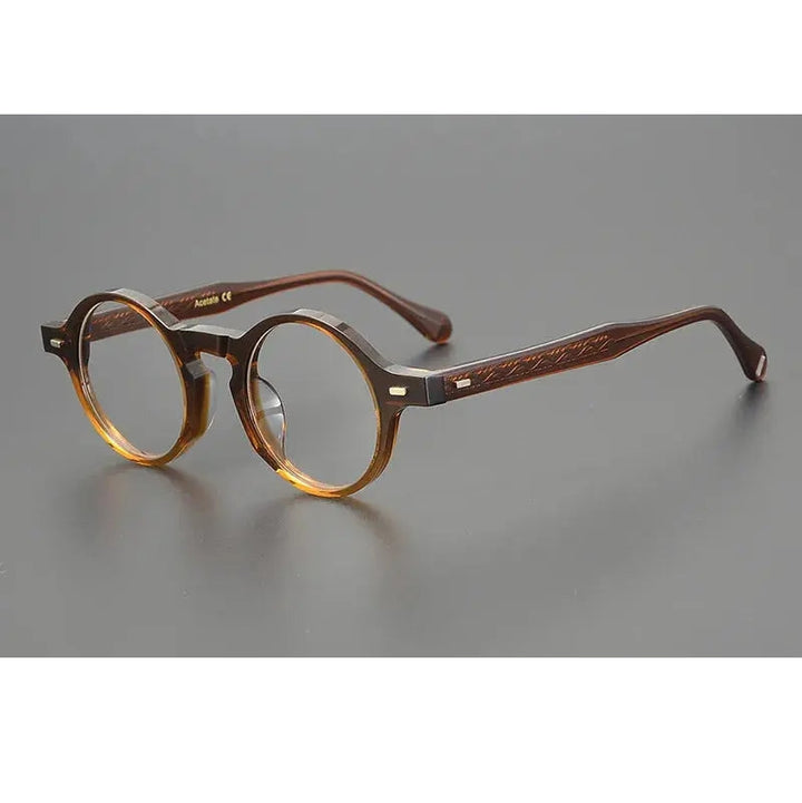 Aimee Unisex Full Rim Round Acetate Eyeglasses 29532