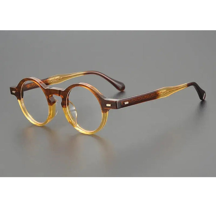 Aimee Unisex Full Rim Round Acetate Eyeglasses 29532
