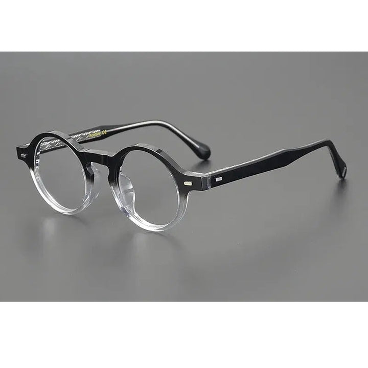 Aimee Unisex Full Rim Round Acetate Eyeglasses 29532