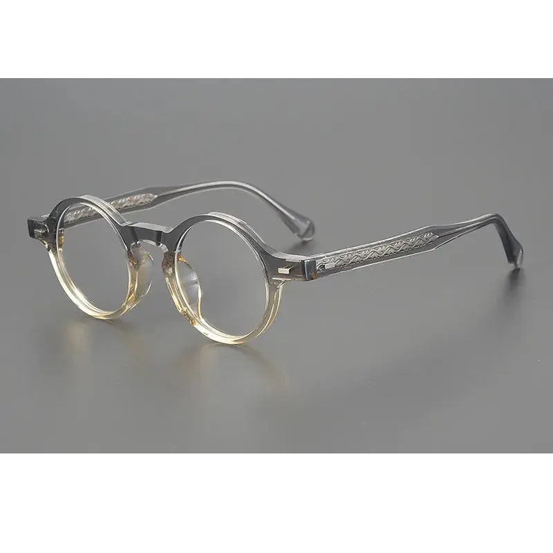 Aimee Unisex Full Rim Round Acetate Eyeglasses 29532
