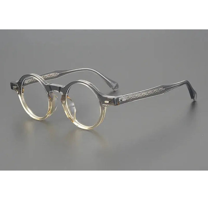 Aimee Unisex Full Rim Round Acetate Eyeglasses 29532
