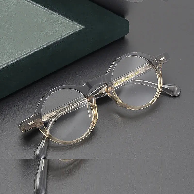 Aimee Unisex Full Rim Round Acetate Eyeglasses 29532