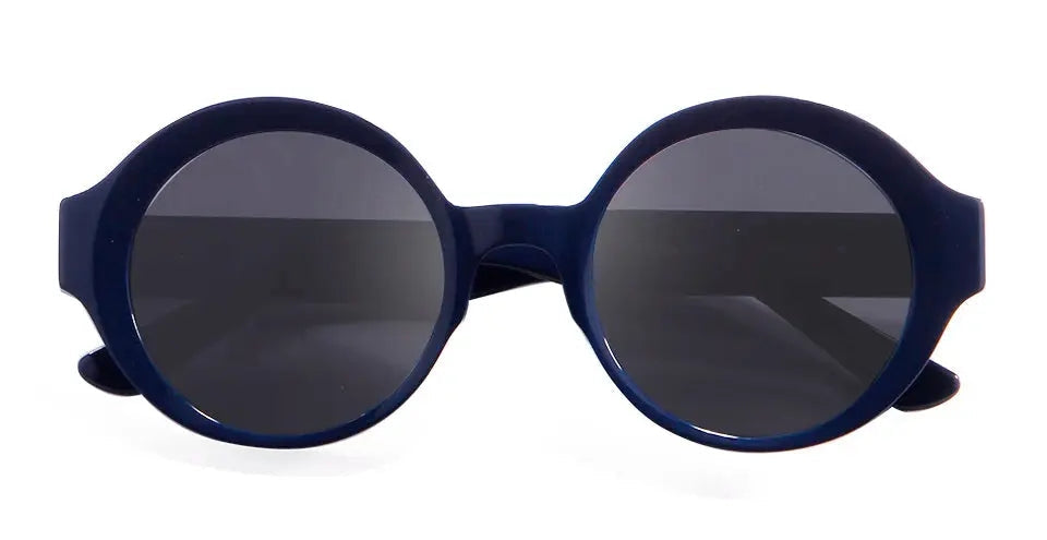 Esnbie Unisex Full Rim Round Thick Acetate Sunglasses 220071