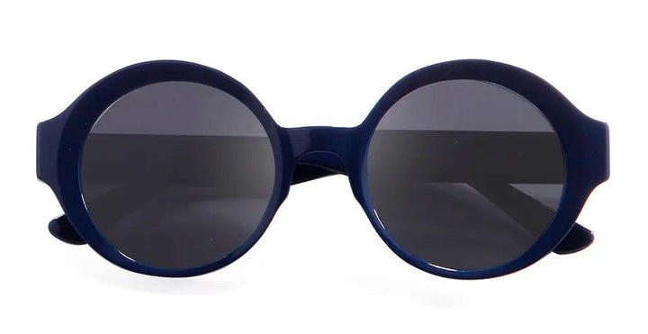Esnbie Unisex Full Rim Round Thick Acetate Sunglasses 220071
