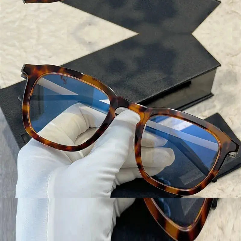 Aimee Unisex Full Rim Square Titanium Acetate Eyeglasses 81263