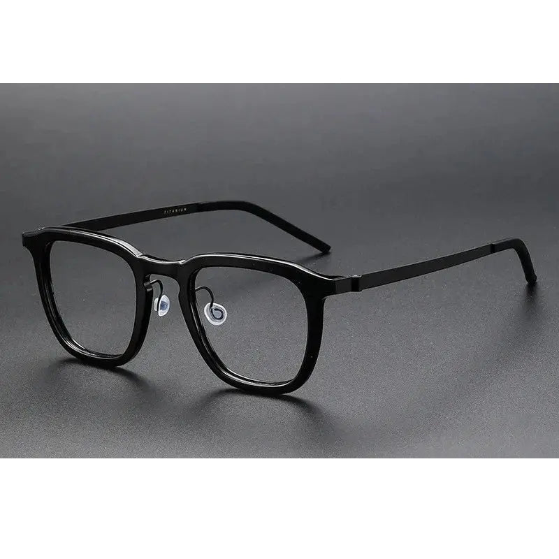 Aimee Unisex Full Rim Square Titanium Acetate Eyeglasses 81263