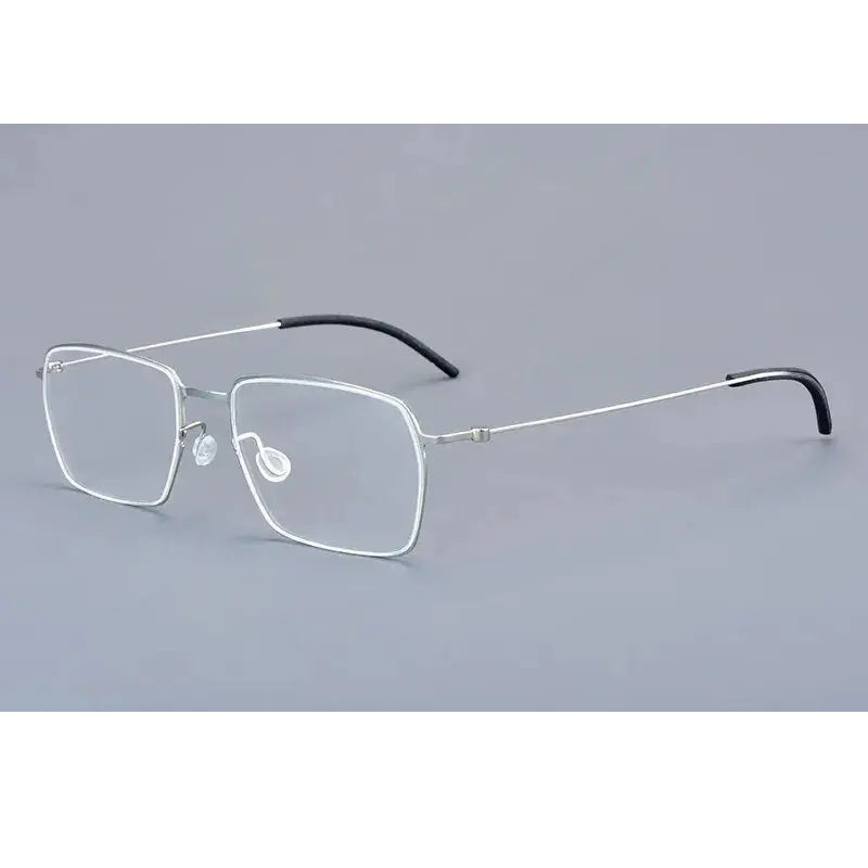 Aimee Unisex Full Rim Square Screwless Titanium Eyeglasses 15509