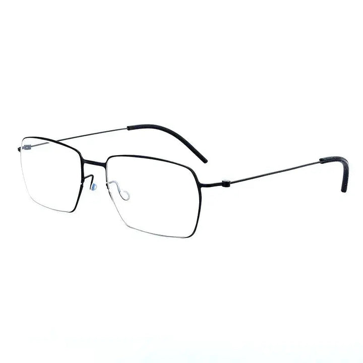 Aimee Unisex Full Rim Square Screwless Titanium Eyeglasses 15509