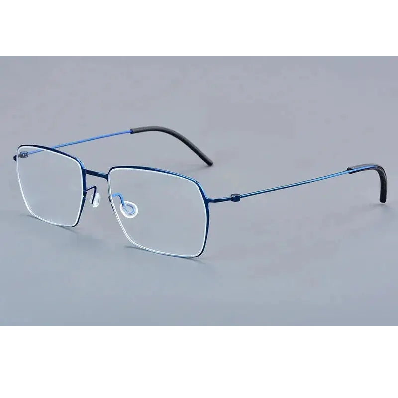 Aimee Unisex Full Rim Square Screwless Titanium Eyeglasses 15509