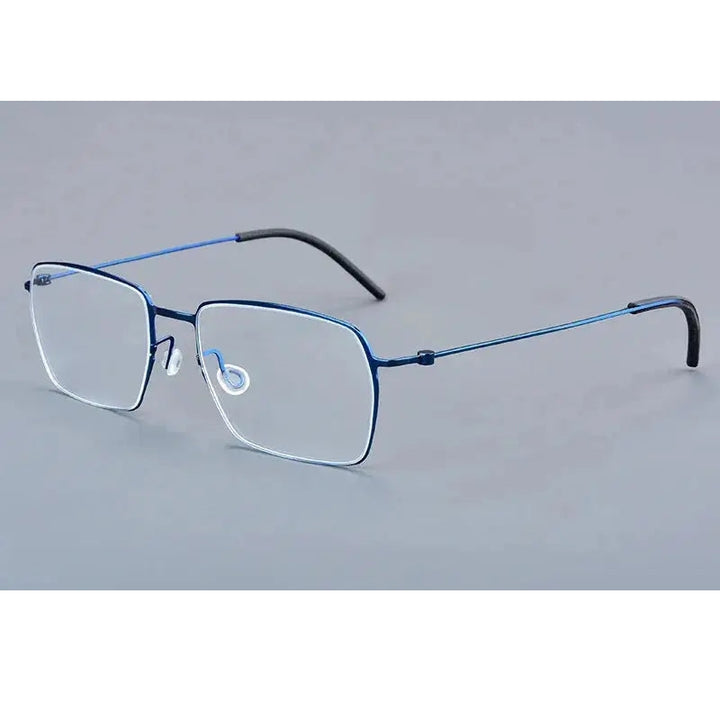 Aimee Unisex Full Rim Square Screwless Titanium Eyeglasses 15509
