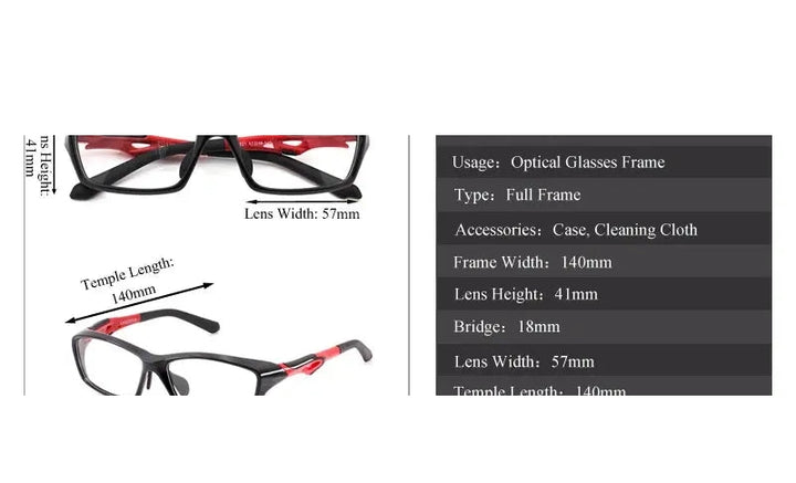 Chashma Ochki Unisex Full Rim Square Tr 90 Titanium Eyeglasses 318021