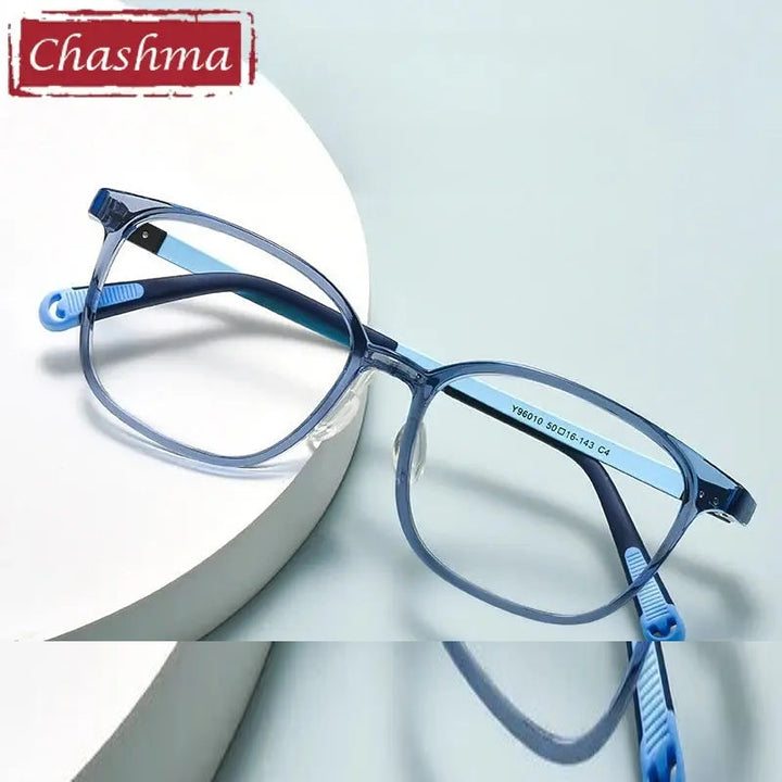 Chashma Ochki Unisex Full Rim Square Tr 90 Titanium Tr 90 Eyeglasses 396010