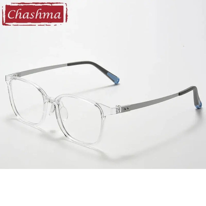 Chashma Ochki Unisex Full Rim Square Tr 90 Titanium Tr 90 Eyeglasses 396010