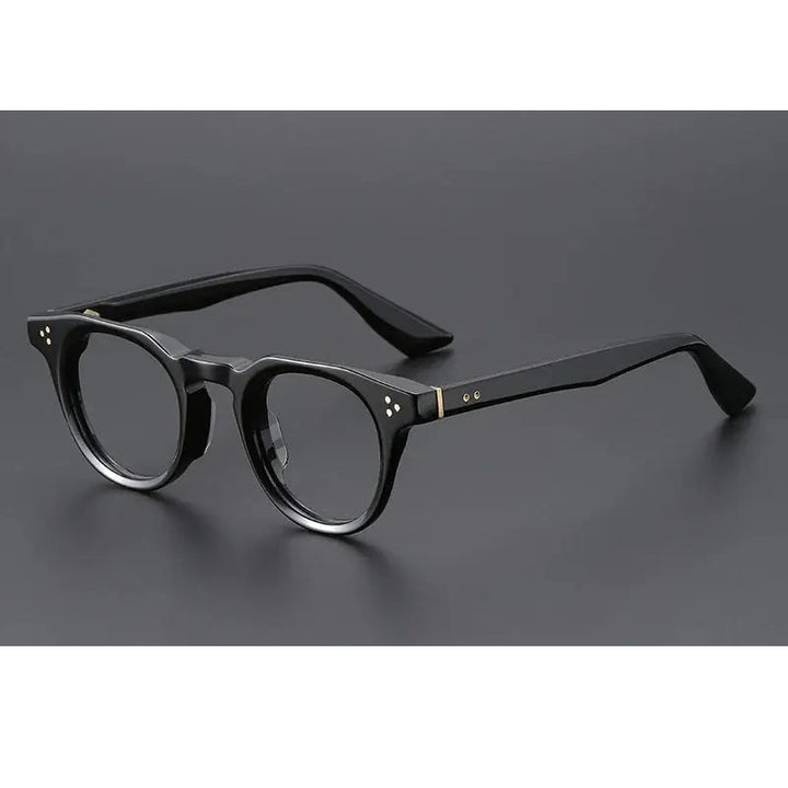 Xbora Unisex Full Rim Oval Brow Line Thick Acetate Eyeglasses 655008