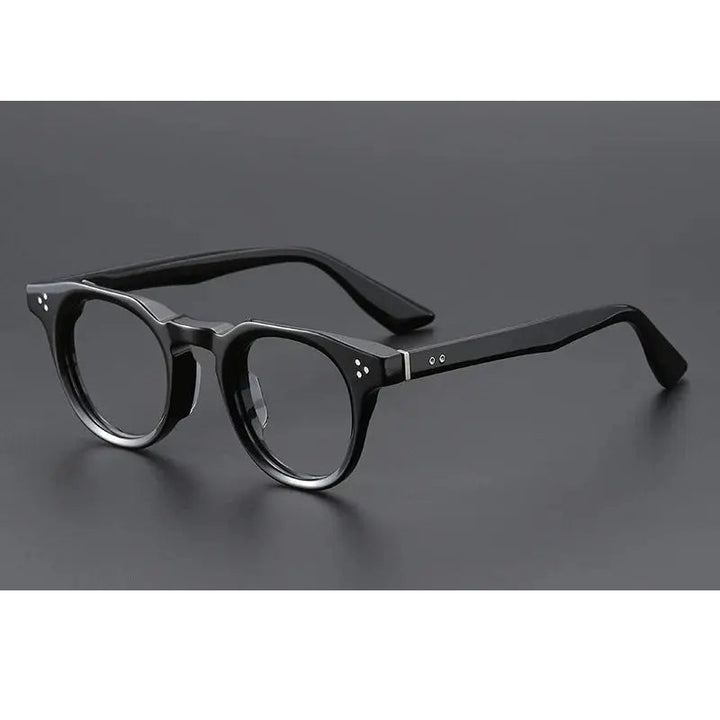Xbora Unisex Full Rim Oval Brow Line Thick Acetate Eyeglasses 655008