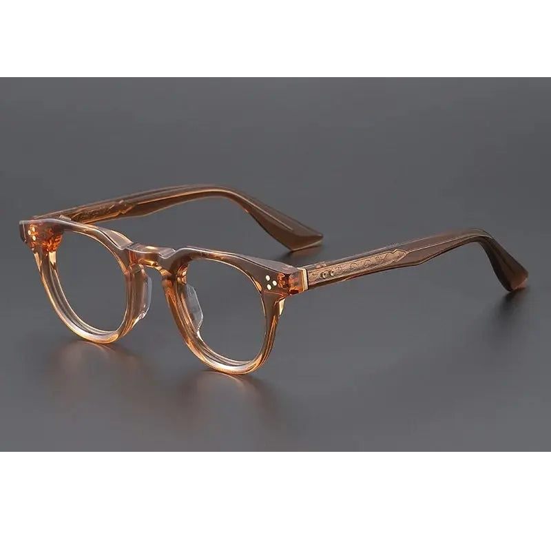 Xbora Unisex Full Rim Oval Brow Line Thick Acetate Eyeglasses 655008