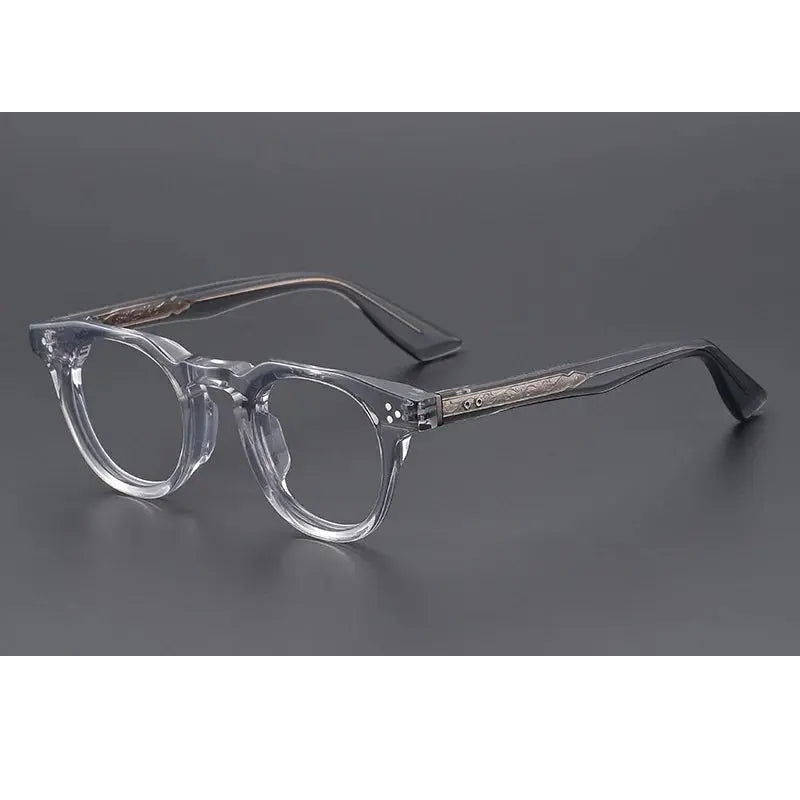 Xbora Unisex Full Rim Oval Brow Line Thick Acetate Eyeglasses 655008