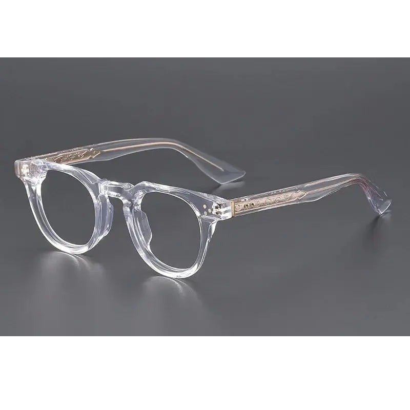 Xbora Unisex Full Rim Oval Brow Line Thick Acetate Eyeglasses 655008