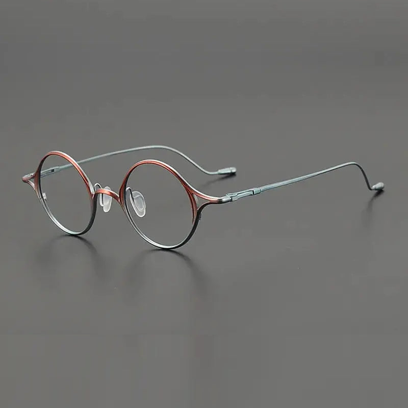 Aimee Unisex Full Rim Oval Round Titanium Eyeglasses 542353
