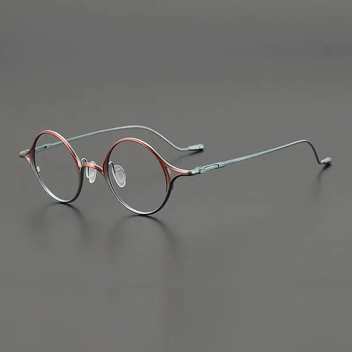 Aimee Unisex Full Rim Oval Round Titanium Eyeglasses 542353