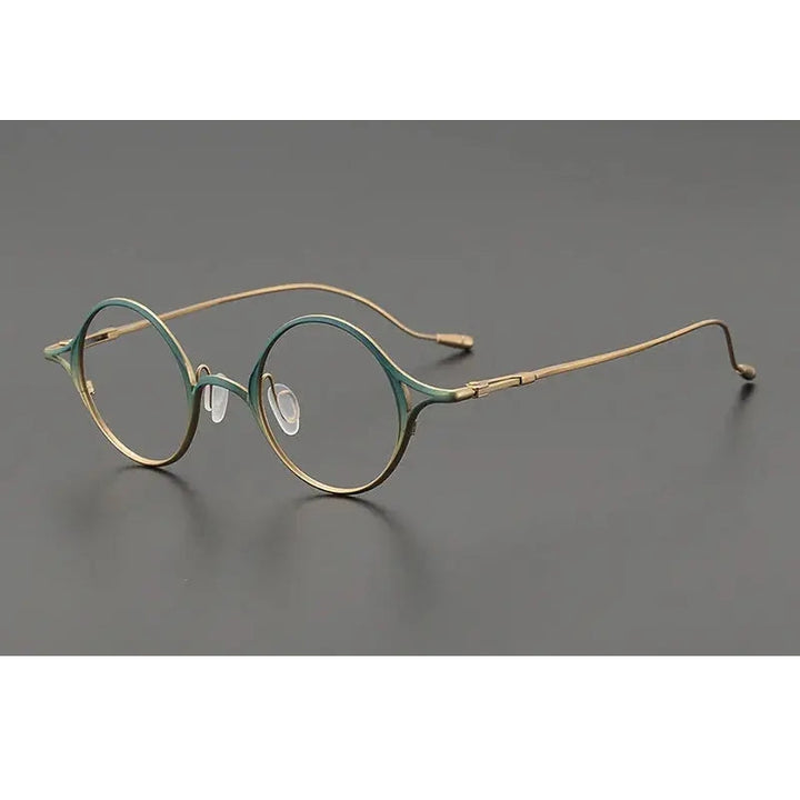 Aimee Unisex Full Rim Oval Round Titanium Eyeglasses 542353