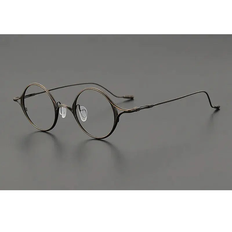 Aimee Unisex Full Rim Oval Round Titanium Eyeglasses 542353
