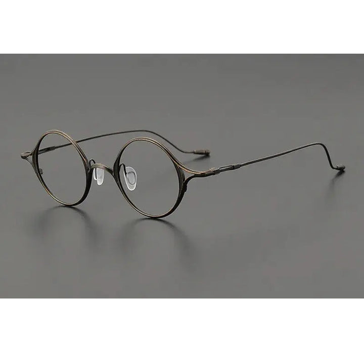 Aimee Unisex Full Rim Oval Round Titanium Eyeglasses 542353