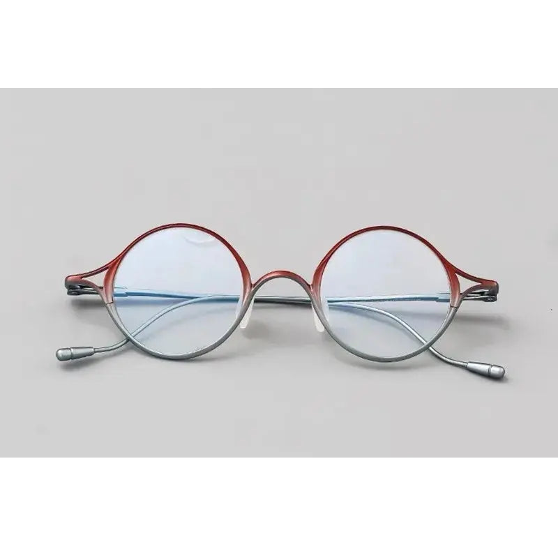 Aimee Unisex Full Rim Oval Round Titanium Eyeglasses 542353
