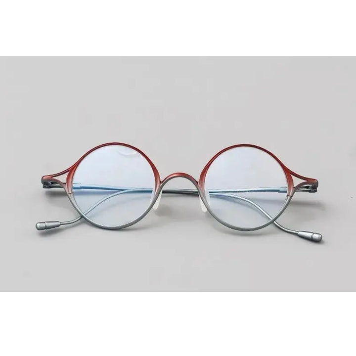 Aimee Unisex Full Rim Oval Round Titanium Eyeglasses 542353