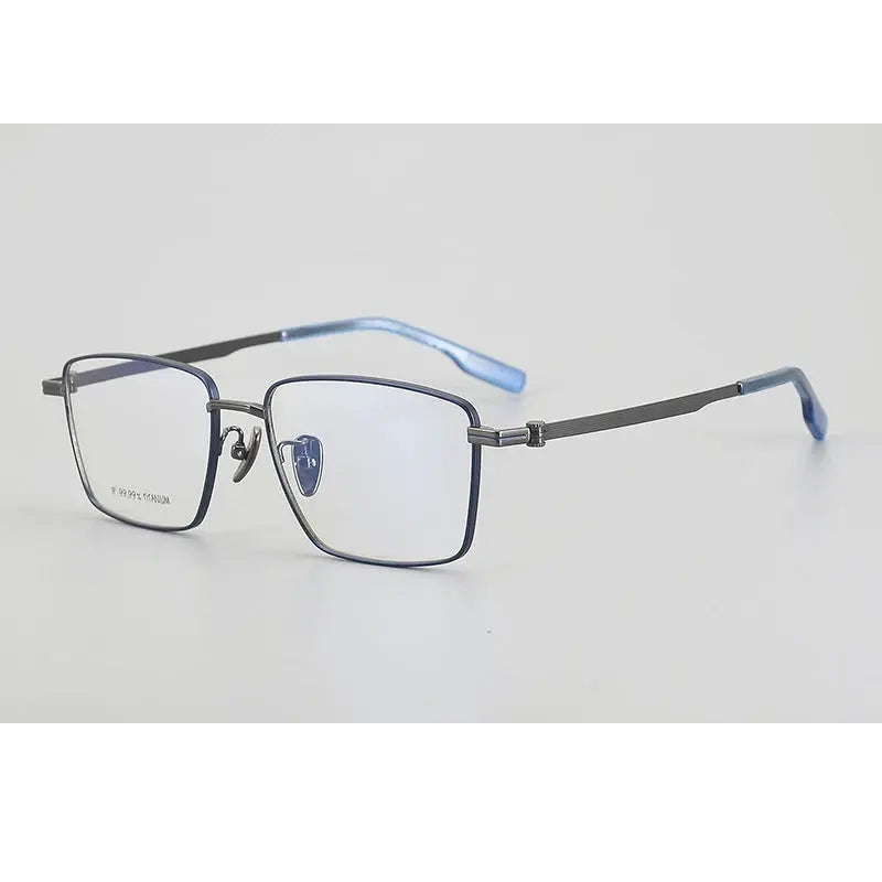 Chashma Unisex Full Rim Polygon Square Titanium Eyeglasses 886021