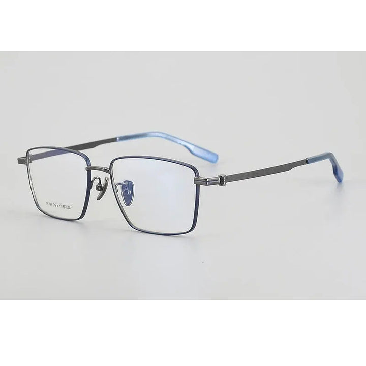 Chashma Unisex Full Rim Polygon Square Titanium Eyeglasses 886021