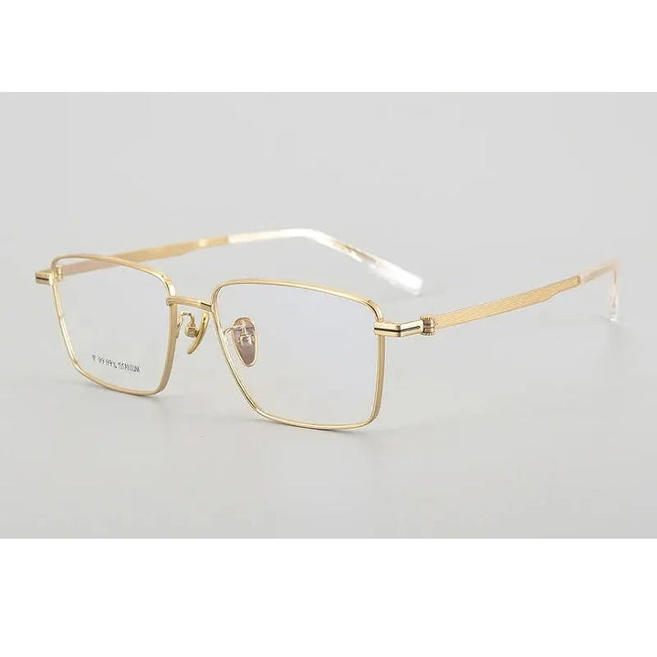Chashma Unisex Full Rim Polygon Square Titanium Eyeglasses 886021