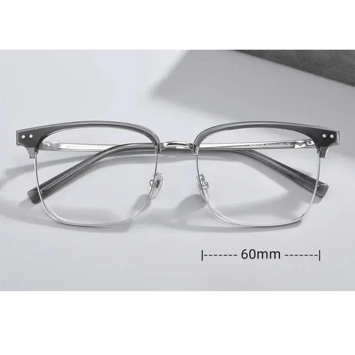 Chashma Ochki Unisex Full Rim Big Square Titanium Tr 90 Eyeglasses 881036