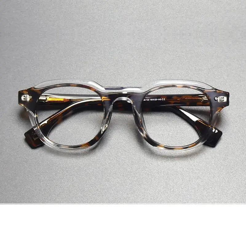 Gatenac Unisex Full Rim Oval Square Tr 90 Titanium Eyeglasses  776088
