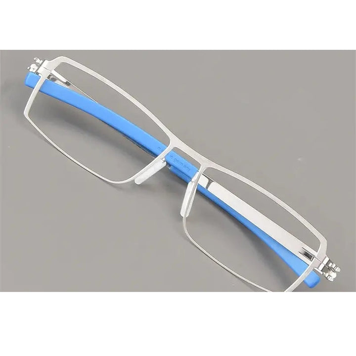 Bobbie Full Rim 508500 Unisex Square Stainless Steel Screwless Frames