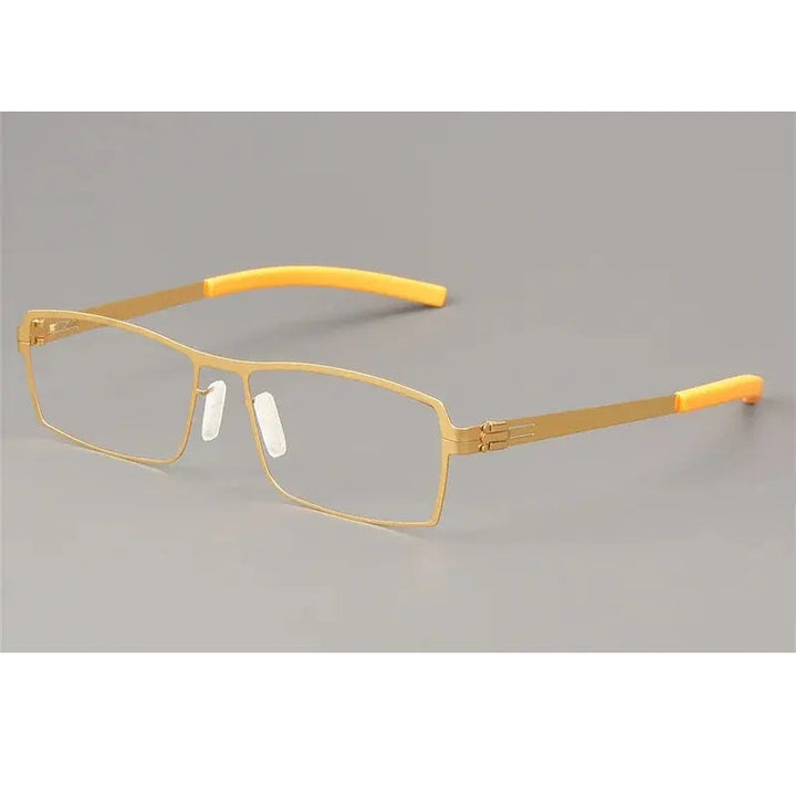Bobbie Full Rim 508500 Unisex Square Stainless Steel Screwless Frames