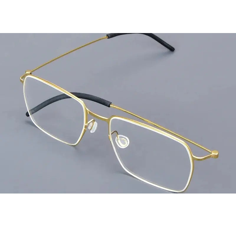 Bobbie 550900 Unisex Square Full Rim Screwless Titanium Frames