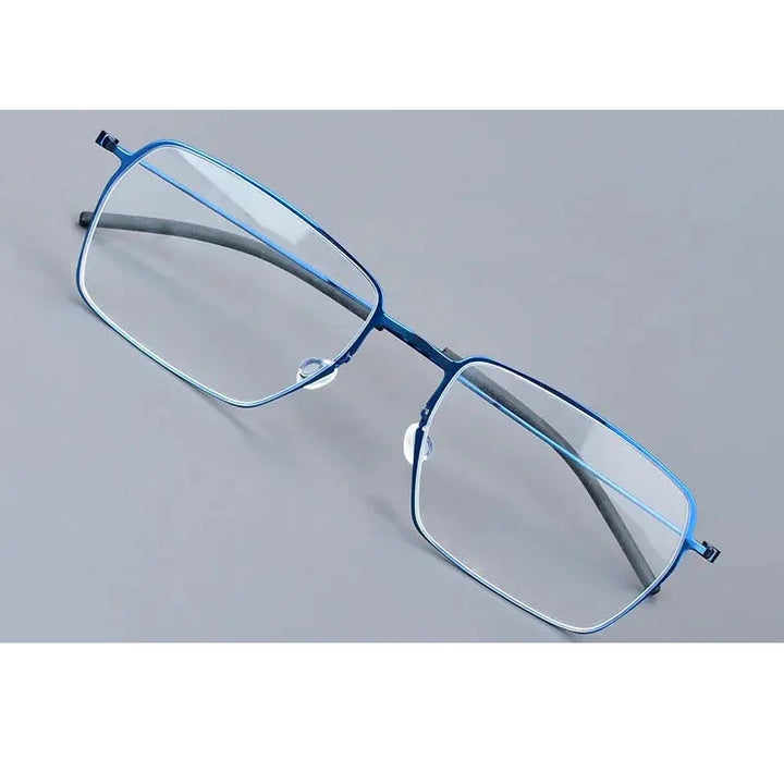 Bobbie 550900 Unisex Square Full Rim Screwless Titanium Frames