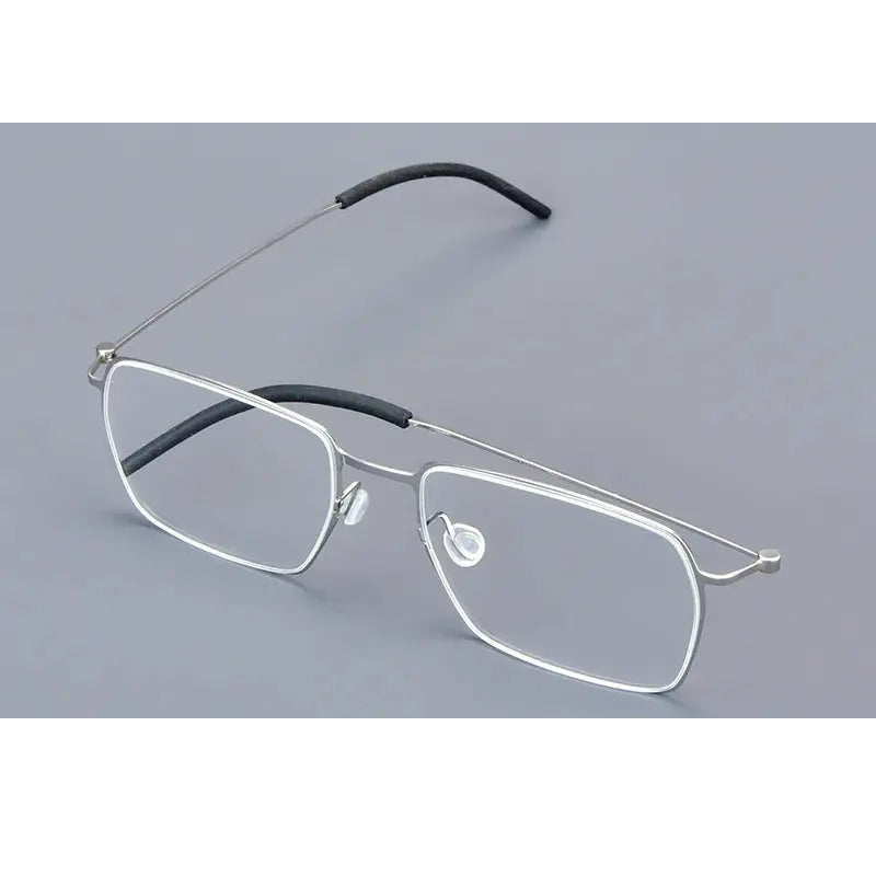Bobbie 550900 Unisex Square Full Rim Screwless Titanium Frames