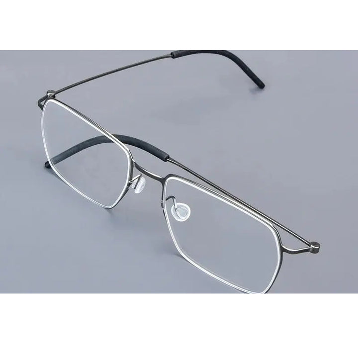Bobbie 550900 Unisex Square Full Rim Screwless Titanium Frames