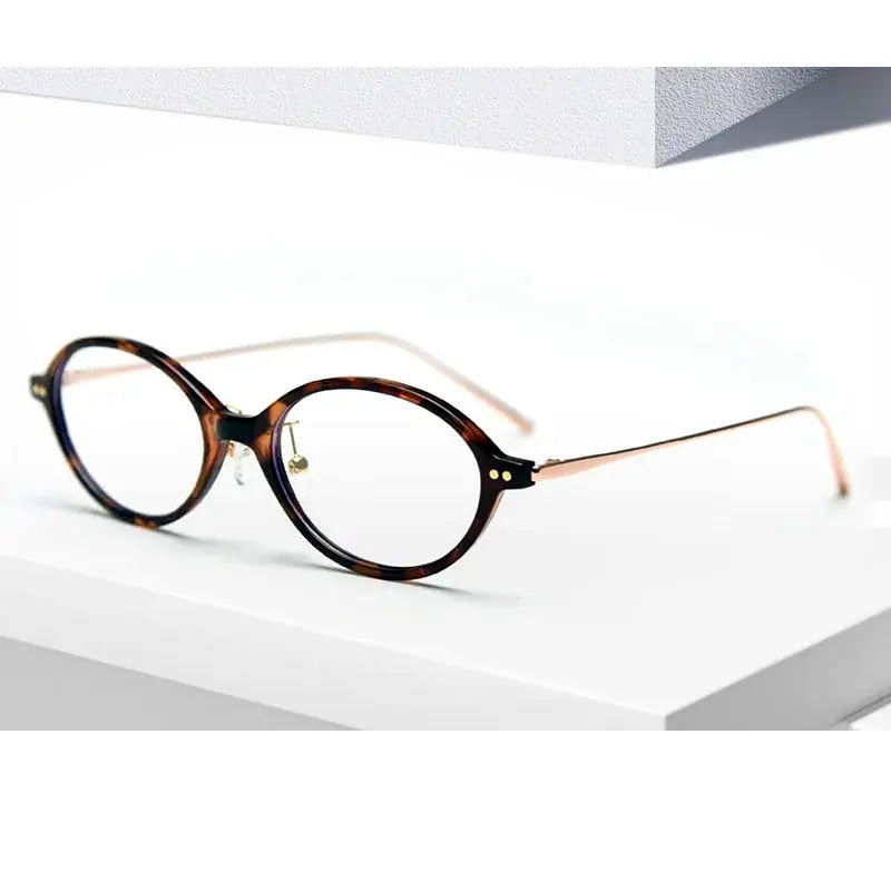 Kansept Unisex Full Rim Oval Tr 90 Metal Frames 180100