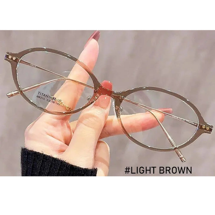 Kansept Unisex Full Rim Oval Tr 90 Metal Frames 180100