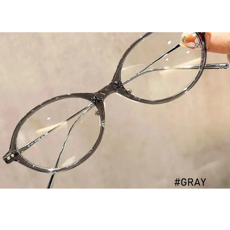 Kansept Unisex Full Rim Oval Tr 90 Metal Frames 180100
